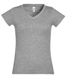 SOL'S Ladies Moon V Neck T-Shirt 11388 - Grey Marl