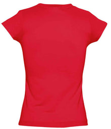 SOL'S Ladies Moon V Neck T-Shirt 11388 - 11388 Red Back