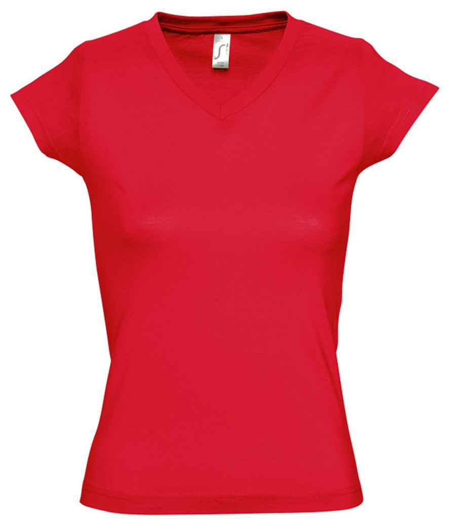 SOL'S Ladies Moon V Neck T-Shirt 11388 - Red