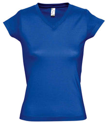 SOL'S Ladies Moon V Neck T-Shirt 11388 - Royal Blue