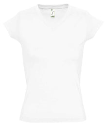 SOL'S Ladies Moon V Neck T-Shirt 11388 - White