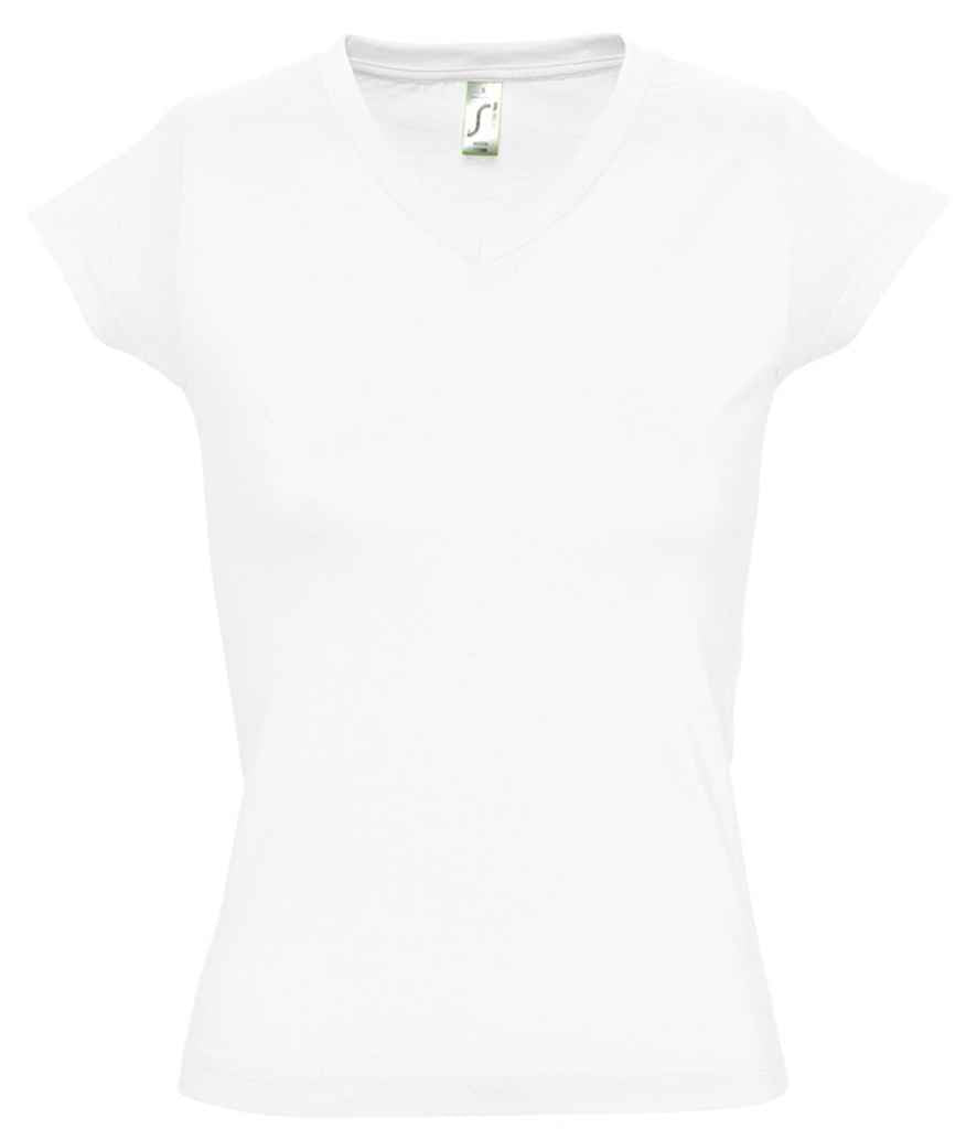 SOL'S Ladies Moon V Neck T-Shirt 11388 - White