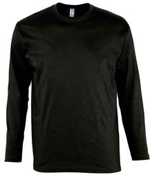 SOL'S Monarch Long Sleeve T-Shirt 11420 - Deep Black