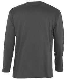 SOL'S Monarch Long Sleeve T-Shirt 11420 - 11420 Dark Grey Back