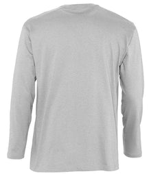 SOL'S Monarch Long Sleeve T-Shirt 11420 - 11420 Grey Marl Back