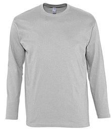 SOL'S Monarch Long Sleeve T-Shirt 11420 - Grey Marl