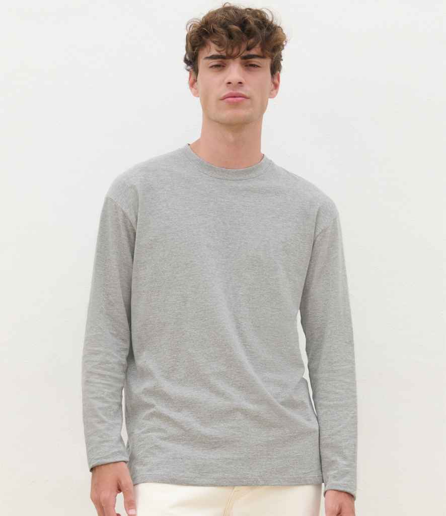 SOL'S Monarch Long Sleeve T-Shirt 11420 - 11420 Grey Marl Model