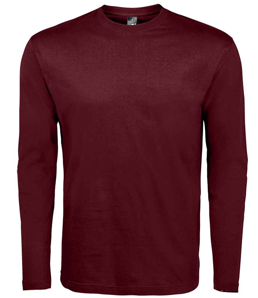 SOL'S Monarch Long Sleeve T-Shirt 11420 - Oxblood