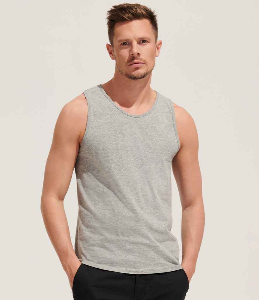 SOL'S Justin Tank Top 11465 - 11465 Grey Marl Model