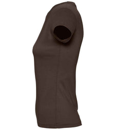 SOL'S Ladies Imperial Heavy T-Shirt 11502 - 11502 Chocolate Side