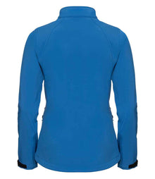 Russell Athletic Ladies Soft Shell Jacket 140F - 140F Azure Back