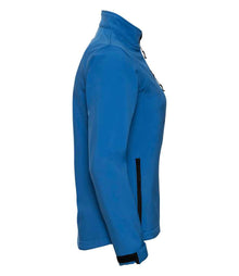 Russell Athletic Ladies Soft Shell Jacket 140F - 140F Azure Side