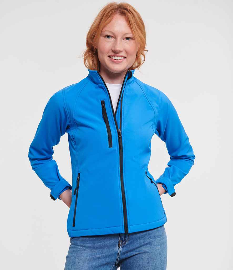 Russell Athletic Ladies Soft Shell Jacket 140F - 140F Azure Model