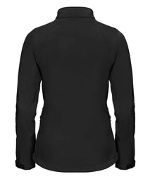 Russell Athletic Ladies Soft Shell Jacket 140F - 140F Black Back