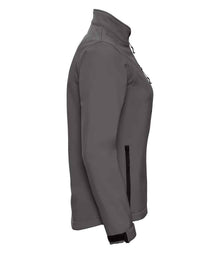 Russell Athletic Ladies Soft Shell Jacket 140F - 140F Titanium Side