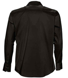 SOL'S Brighton Long Sleeve Fitted Shirt 17000 - 17000 Black Back