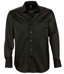 SOL'S Brighton Long Sleeve Fitted Shirt 17000 - Black