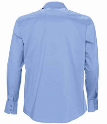 SOL'S Brighton Long Sleeve Fitted Shirt 17000 - 17000 Bright Sky Back
