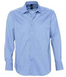 SOL'S Brighton Long Sleeve Fitted Shirt 17000 - Bright Sky