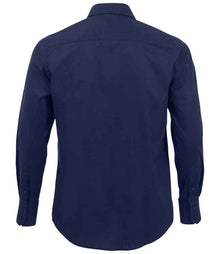 SOL'S Brighton Long Sleeve Fitted Shirt 17000 - 17000 Dark Blue Back
