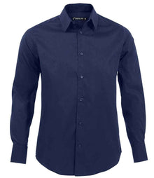 SOL'S Brighton Long Sleeve Fitted Shirt 17000 - Dark Blue