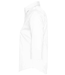 SOL'S Ladies Effect 3/4 Sleeve Fitted Shirt 17010 - 17010 White Side