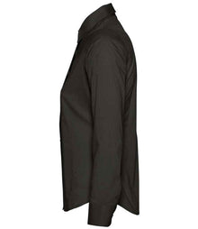 SOL'S Ladies Eden Long Sleeve Fitted Shirt 17015 - 17015 Black Side