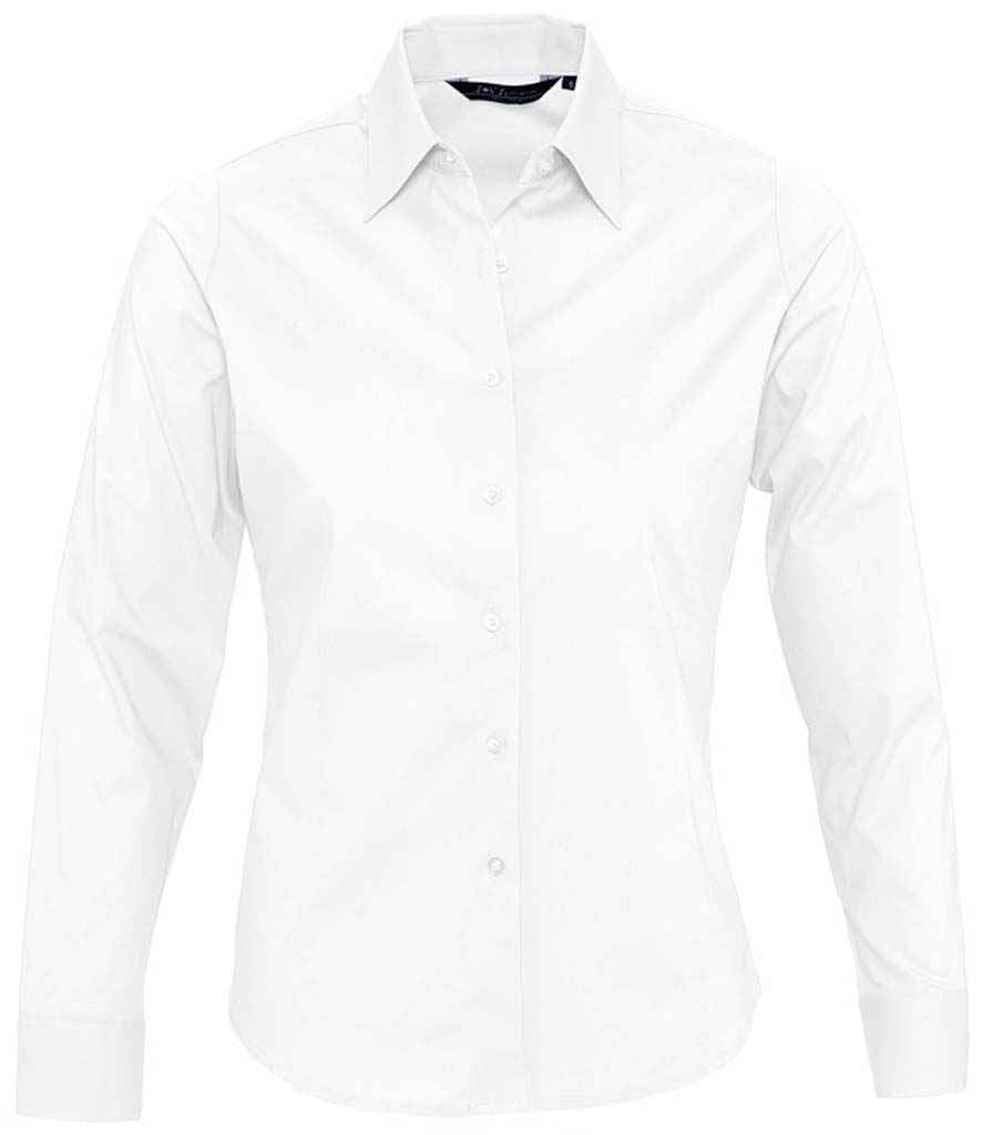 SOL'S Ladies Eden Long Sleeve Fitted Shirt 17015 - White