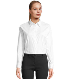 SOL'S Ladies Eden Long Sleeve Fitted Shirt 17015 - 17015 White Model