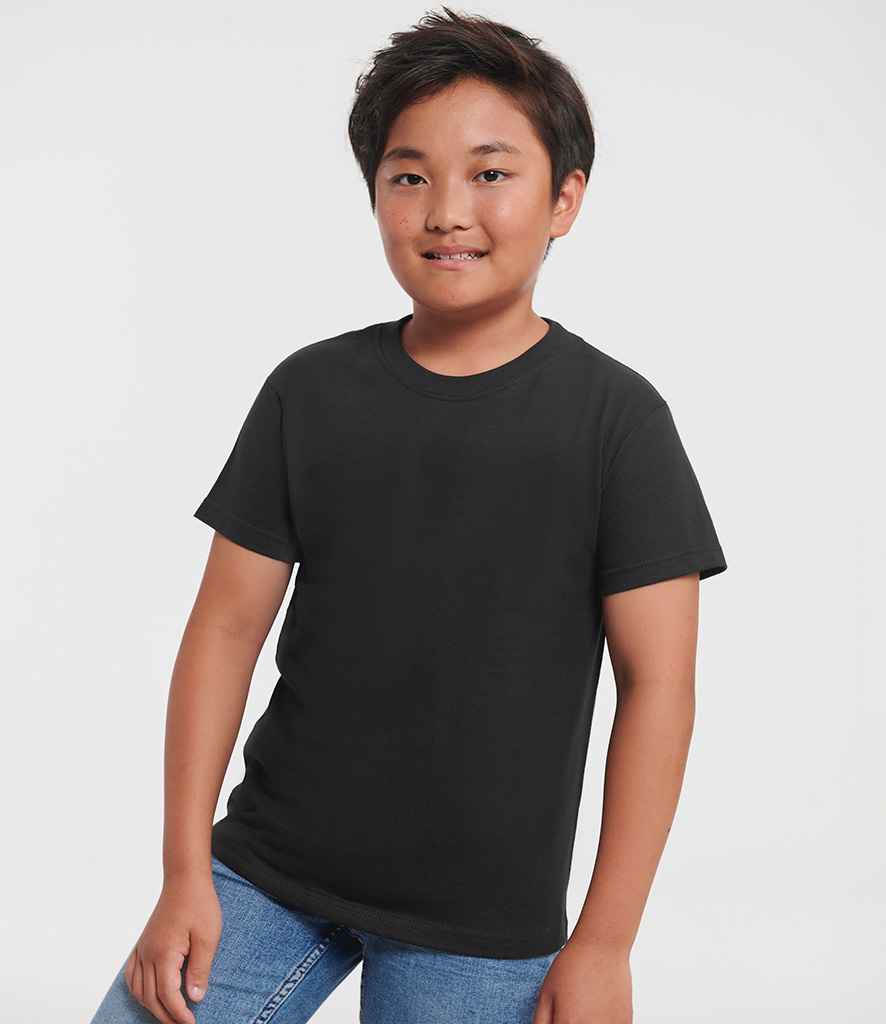 Russell Athletic Kids Classic Ringspun T-Shirt 180B - 180B Black Model