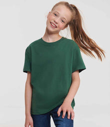 Russell Athletic Kids Classic Ringspun T-Shirt 180B - 180B Bottle Green Model