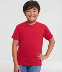 Russell Athletic Kids Classic Ringspun T-Shirt 180B - 180B Classic Red Model