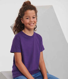 Russell Athletic Kids Classic Ringspun T-Shirt 180B - 180B Purple Model