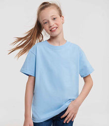 Russell Athletic Kids Classic Ringspun T-Shirt 180B - 180B Sky Blue Model