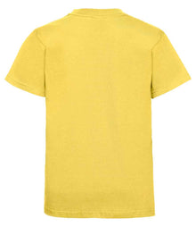 Russell Athletic Kids Classic Ringspun T-Shirt 180B - 180B Yellow Back