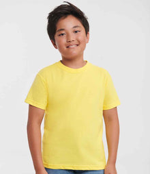 Russell Athletic Kids Classic Ringspun T-Shirt 180B - 180B Yellow Model