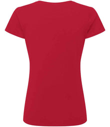Russell Athletic Ladies Authentic Classic Ringspun T-Shirt 180F - 180F Classic Red Back