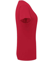 Russell Athletic Ladies Authentic Classic Ringspun T-Shirt 180F - 180F Classic Red Side