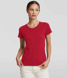 Russell Athletic Ladies Authentic Classic Ringspun T-Shirt 180F - 180F Classic Red Model