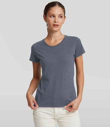 Russell Athletic Ladies Authentic Classic Ringspun T-Shirt 180F - 180F Convoy Grey Model
