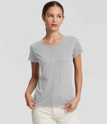 Russell Athletic Ladies Authentic Classic Ringspun T-Shirt 180F - 180F Light Oxford Model