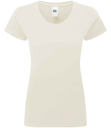 Russell Athletic Ladies Authentic Classic Ringspun T-Shirt 180F - Natural
