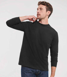 Russell Athletic Classic Long Sleeve T-Shirt 180L - 180L Black Model