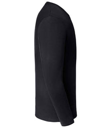 Russell Athletic Classic Long Sleeve T-Shirt 180L - 180L Black Side