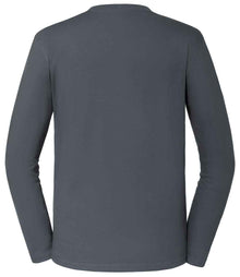 Russell Athletic Classic Long Sleeve T-Shirt 180L - 180L Convoy Grey Back