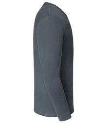 Russell Athletic Classic Long Sleeve T-Shirt 180L - 180L Convoy Grey Side