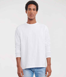 Russell Athletic Classic Long Sleeve T-Shirt 180L - 180L White Model