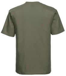 Russell Athletic Classic Ringspun T-Shirt 180M - 180M Olive Green Back