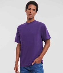 Russell Athletic Classic Ringspun T-Shirt 180M - 180M Purple Model