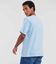 Russell Athletic Classic Ringspun T-Shirt 180M - 180M Sky Blue Model